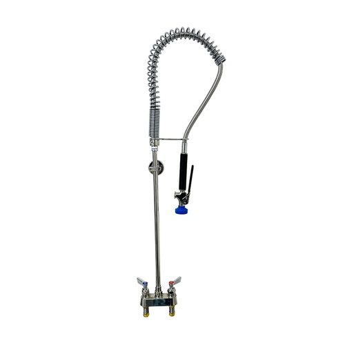 Fisher 53961 4" Deck-Mount Spring Pre-Rinse Unit w/ Check Stems