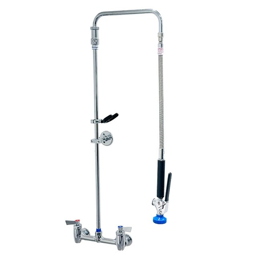 Fisher 55450 8" Backsplash Swivel Pre-Rinse Unit w/ 31" Riser & 15" Hose