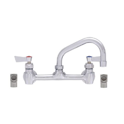 Fisher 60771 8" Backsplash Faucet w/ 12" Swing Spout & Close Elbows