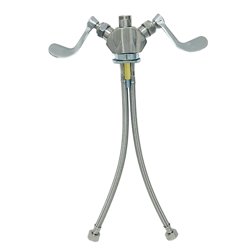 Fisher 63606 Deck-Mount Control Valve w/ 1/2"Swivel Stems & Swivel Outlet