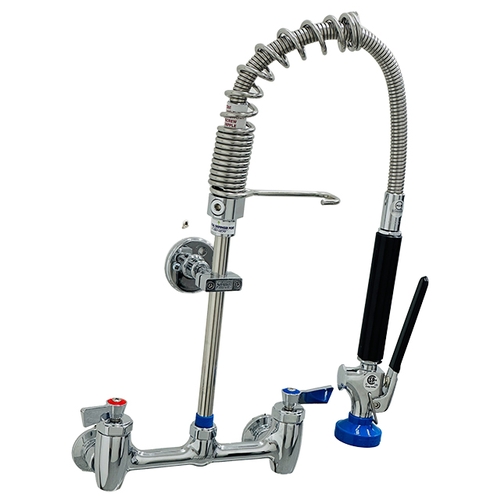 Fisher 70000 8" Backsplash Low-Profile Mini Spring Pre-Rinse Assembly