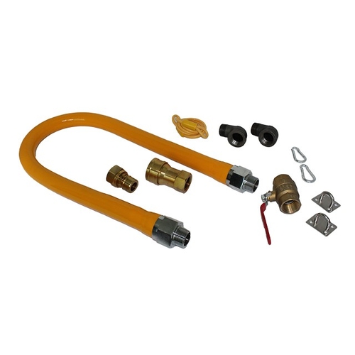 Fisher 75499 48" Gas Connector Hose w/ 1" Inside Dia. & Quick Disconnect