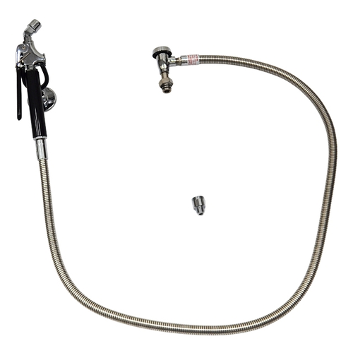 Fisher 75572 Glass Filler Unit w/ 96" Food Grade Hose & Vacuum Breaker