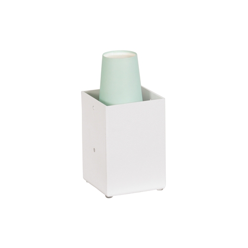 Cal-Mil 787-15 Classic 4.25" x 4.25" x 6"H White Straw Holder - 4 Each