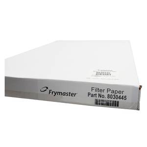 Frymaster 8030445 Box of 100 Sheets of Filter Magic Paper