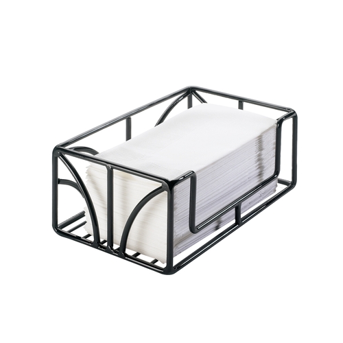 Cal-Mil 808-13 10" x 6" x 4"H Black Wire Countertop Napkin Holder