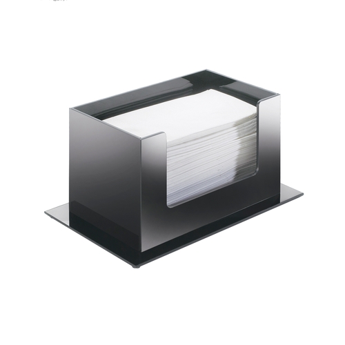 Cal-Mil 952 Classic 10" x 5.5" Black Countertop Paper Towel Holder