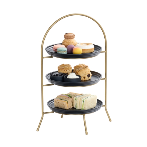 Cal-Mil 977-10-90 Heritage 11.75" x 11.75" x 20"H Matte Gold Display Stand