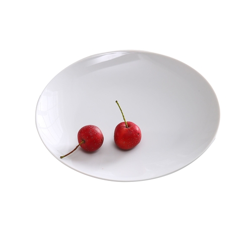 Yanco China AC-10-C Abco Super White Porcelain 10" dia. Coupe Plate - 1 Doz