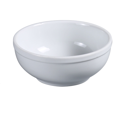 Yanco China AC-15 Abco Super White Porcelain 12 oz. 5 dia. Nappie Bowl- 3 Doz
