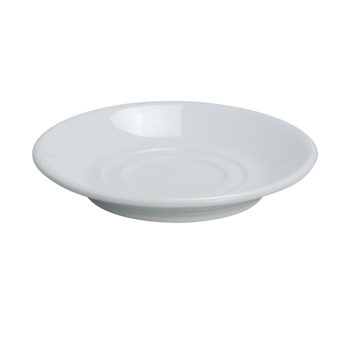 Yanco China AC-2 Abco Super White Porcelain 5.5" Rolled Edge Saucer - 3 Doz