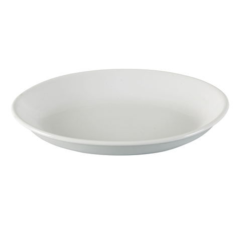 Yanco China AC-215 Abco Super White 15.5" x 11" Deep Oval Platter - 1 Doz