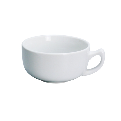 Yanco China AC-56 Abco Super White Porcelain 14 oz. Cappuccino Cup - 3 Doz