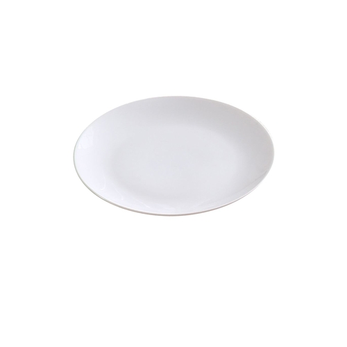 Yanco China AC-7-C Abco Super White Porcelain 7" dia. Coupe Plate - 3 Doz