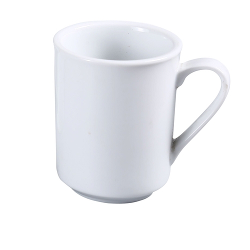Yanco China AC-8-S Abco Super White Porcelain 8 oz. Sierra Mug - 3 Doz