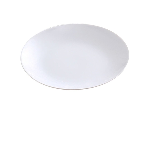 Yanco China AC-9-C Abco Super White Porcelain 9" dia. Coupe Plate - 2 Doz