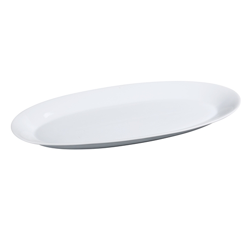 Yanco China AC-95 Abco Super White Porcelain 25" x 17" Oval Platter - 2 Each
