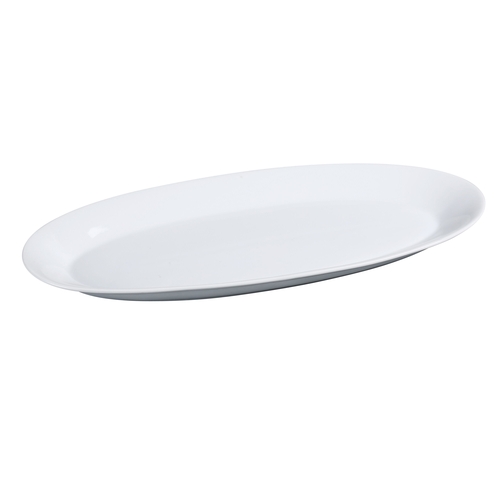 Yanco China AC-96 Abco Super White Porcelain 16" x 7.75" Fishia Platter- 1 Doz