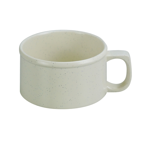 Yanco China AD-9016 Ardis Beige Melamine 8 oz. Soup Mug w/ Handle - 4 Doz