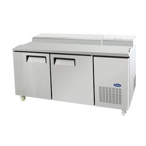 Atosa MPF8202GR 67" Double Section Refrigerated Pizza Prep Table