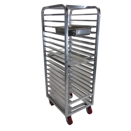 Channel Manufacturing AXD-UTR-18 21" x 26" Heavy-Duty Aluminum Food Pan Rack w/ 4" Spacing