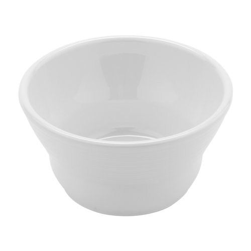 GET B-10-MN-W Minski White Melamine 8 oz. Textured Rim Bowl - 1 Doz