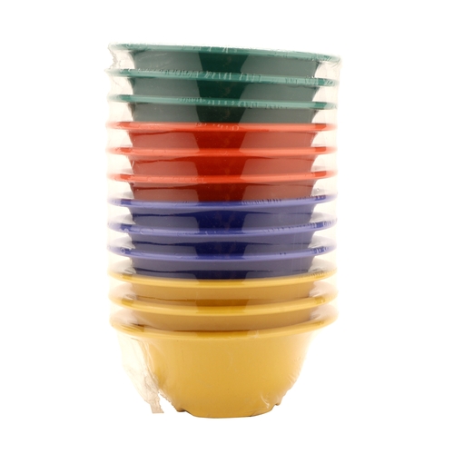 GET B-105-MIX Diamond Color Mix Melamine 10 oz. Mardi Gras Bowl - 4 Doz