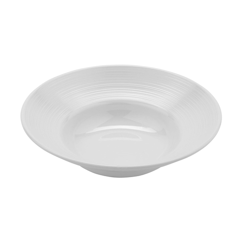 GET B-12-MN-W Minski White Melamine 12 oz. Textured Wide Rim Bowl - 1 Doz