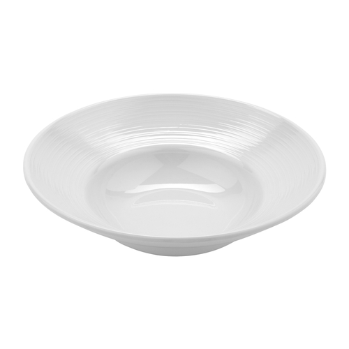 GET B-16-MN-W Minski White Melamine 16 oz. Textured Wide Rim Bowl - 1 Doz