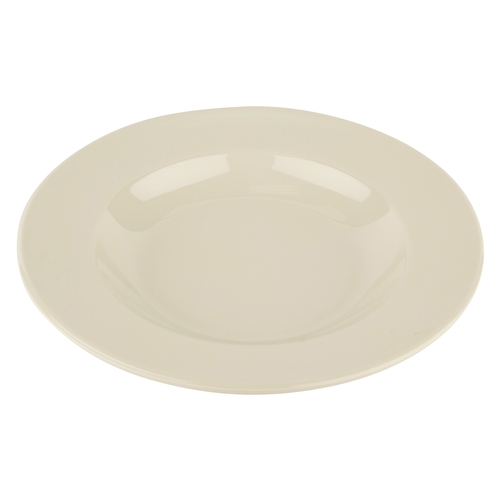 GET B-1611-DI Diamond Ivory Melamine 16 oz. Wide Rim Bowl - 1 Doz
