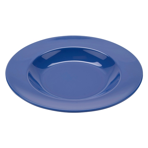 GET B-1611-PB Diamond Peacock Blue Melamine 16 oz. Mardi Gras Bowl - 1 Doz