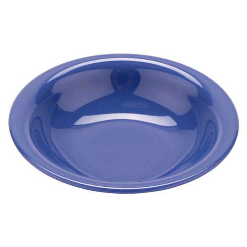 GET B-167-PB Diamond Peacock Blue Melamine 16 oz. Mardi Gras Bowl - 2 Doz