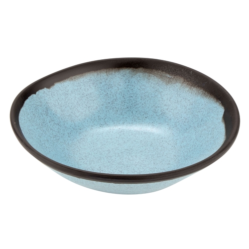 GET B-180-GBL Pottery Market Greyish Blue Melamine 16 oz. Soup Bowl- 1 Doz