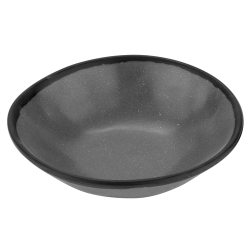 GET B-180-GR Pottery Market Speckled Grey Melamine 16 oz. Soup Bowl-1 Doz