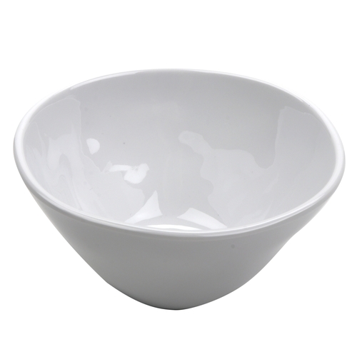 GET B-22-AM-W Arctic Mill White Melamine 22 oz. Irregular Bowl - 1 Doz