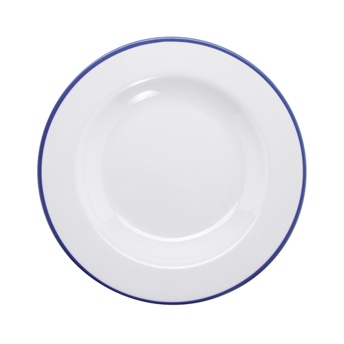 GET B-220-W/CB Settlement Bistro White Melamine 24 oz. Soup Bowl - 1 Doz