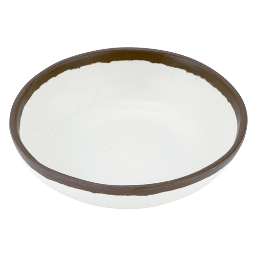 GET B-300-CRM Pottery Market Cream Melamine 14 oz. Soup Bowl - 1 Doz
