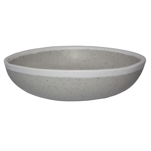 GET B-300-DVG Pottery Market Dove Gray Melamine 14 oz. Soup Bowl - 1 Doz