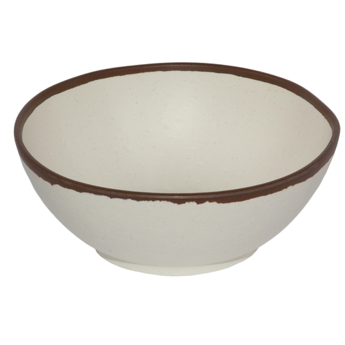 GET B-305-CRM Pottery Market Cream Melamine 1.5 qt. Entrée Bowl - 1 Doz