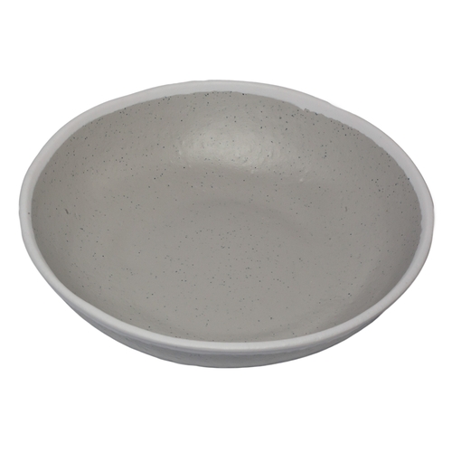 GET B-310-DVG Pottery Market Dove Gray Melamine 1.5 qt. Pasta Bowl - 1 Doz