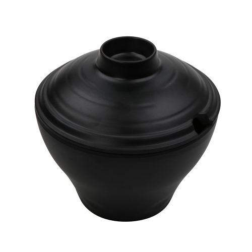 GET B-400-BK Nara Black Melamine 32 oz. Ramen Bowl - 1 Doz