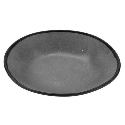 GET B-420-GR Pottery Market Speckled Grey Melamine 1.3 qt. Pasta Bowl