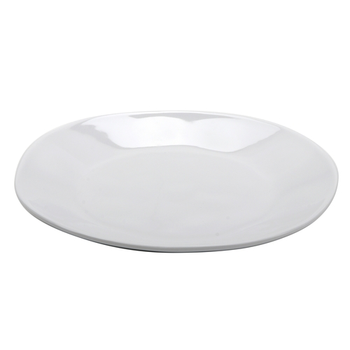 GET B-43-AM-W Arctic Mill White Melamine 28 oz. Irregular Bowl - 1 Doz
