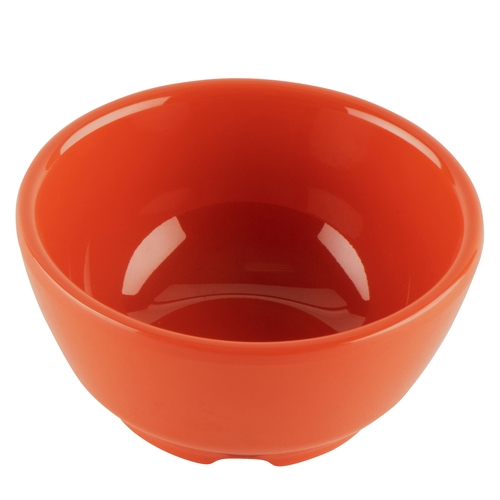 GET B-45-RO Diamond Rio Orange Melamine 10 oz. 4.5" dia. Mardi Gras Bowl