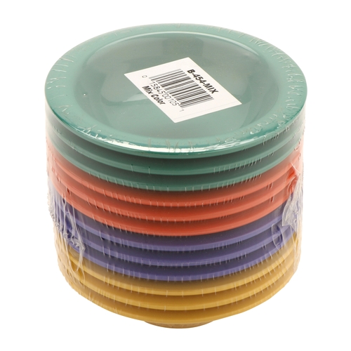 GET B-454-MIX Diamond Color Mix Melamine 4.5 oz. Mardi Gras Bowl - 4 Doz