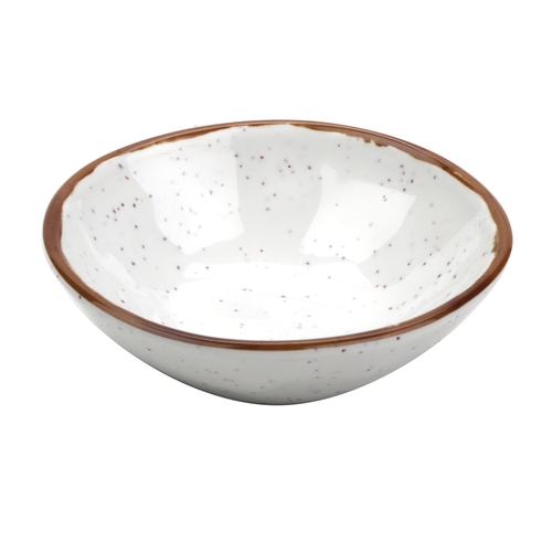 GET B-5-RM Rustic Mill Cream Melamine 5 oz. 4.5" dia. Monkey Dish-6 Doz