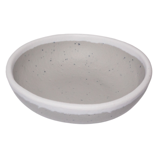 GET B-55-DVG Pottery Market Dove Gray Melamine 4.5 oz. 4.5"dia. Side Dish