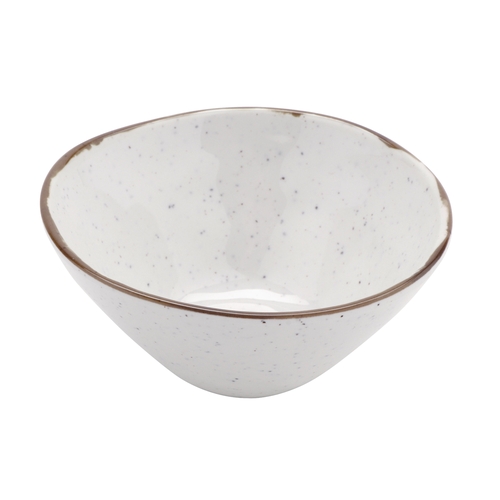 GET B-8-RM Rustic Mill Cream Melamine 8 oz. Irregular Bowl - 2 Doz