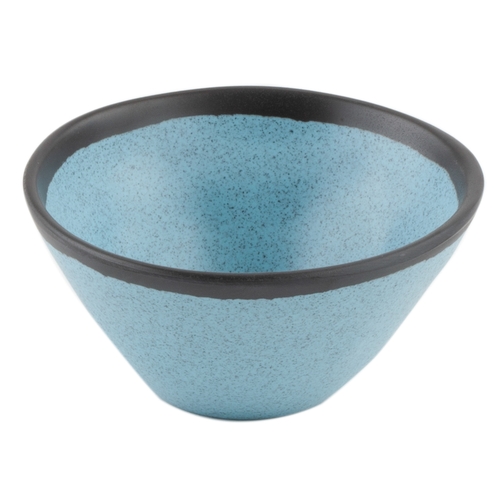 GET B-80-GBL Pottery Market Greyish Blue Melamine 8 oz. Soup Bowl - 2 Doz