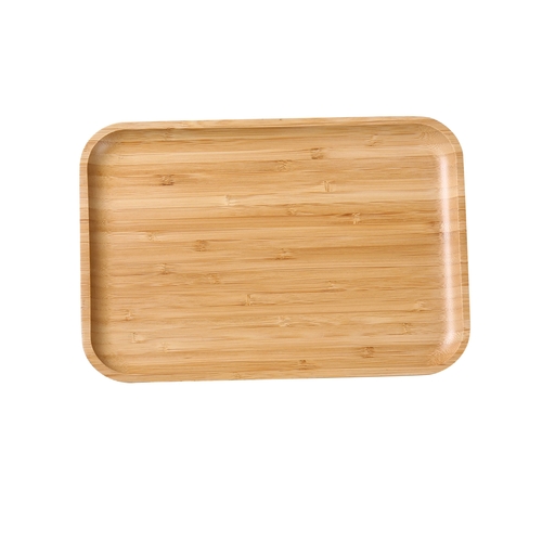 Yanco China BB-108 Bamboo 8.25 x 5.5" Rectangular Serving Tray - 24 Each
